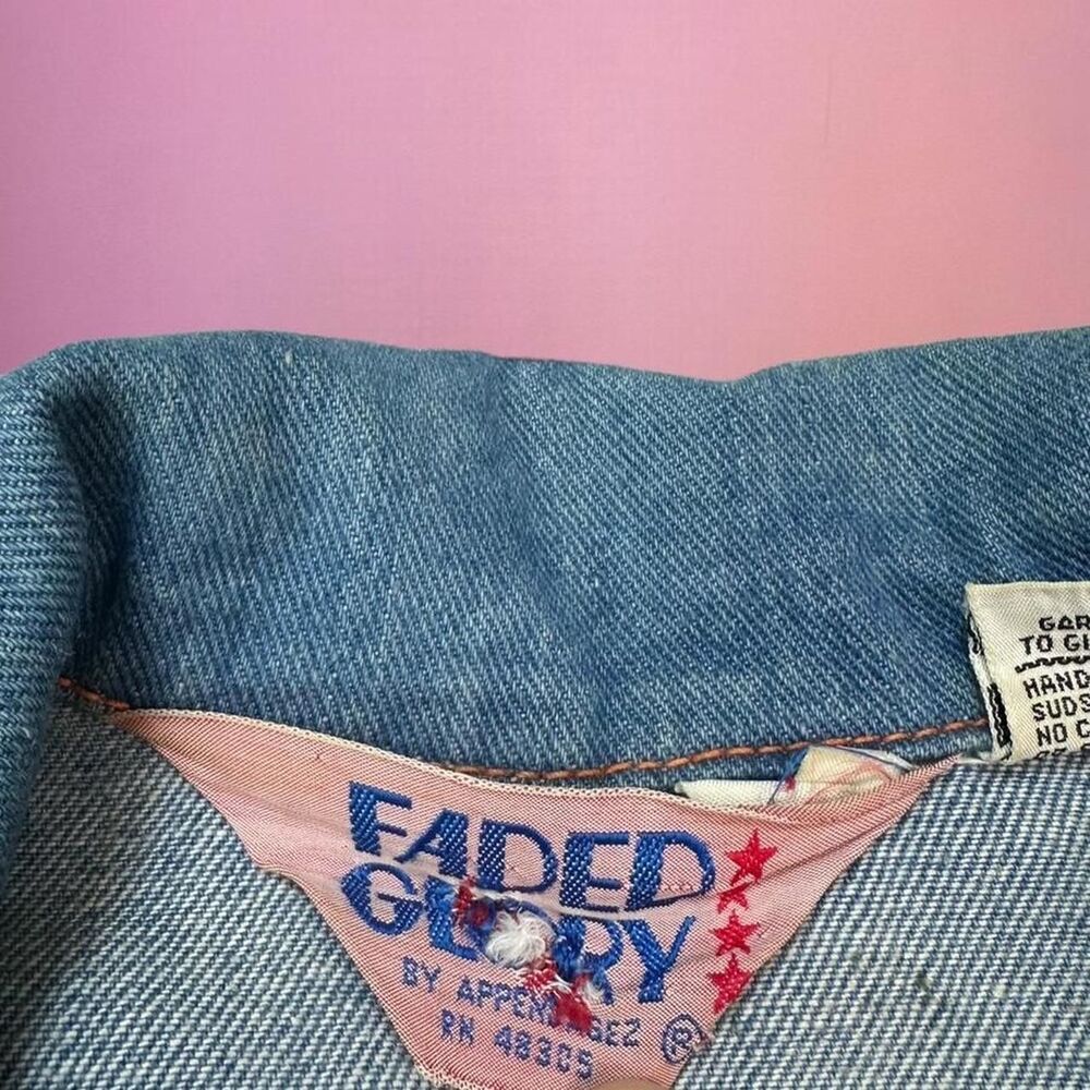 Vintage 70s Faded Glory Embroidered Denim Jacket - image 7